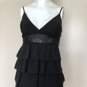 JANICE MINI DRESS SIZE S BLACK WHITE